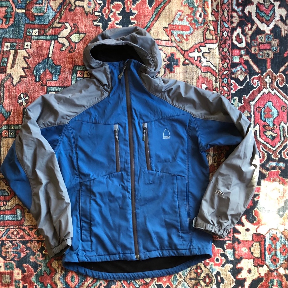Sierra designs Blue barricade hybride hoodie large